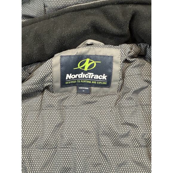 NordicTrack Men’s Gray Winter Ski Jacket Hooded Fleece Lined Size Medium - Picture 8 of 9